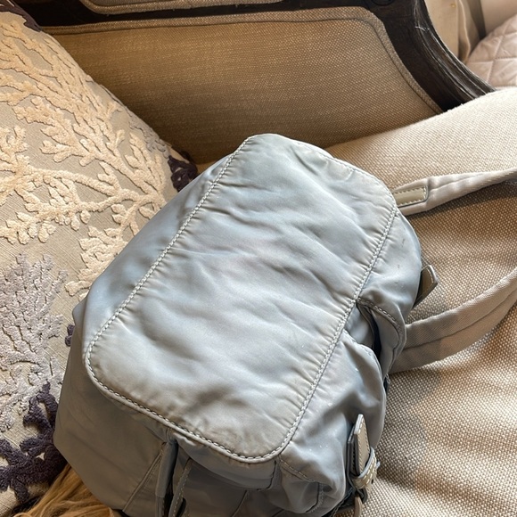 Prada Tessuto Nylon Leather accented backpack grey - Picture 7 of 12
